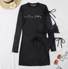 Load image into Gallery viewer, Bikini w/ Mesh Coverup